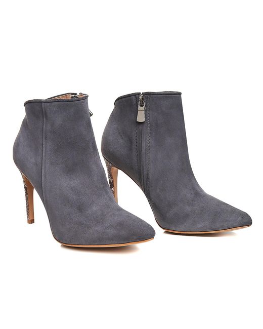 Ginissima Gray Sara Ankle Boots Natural Leather