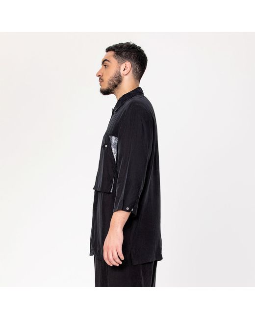 Smart and Joy Blue Pocket Flap Game Shirt for men