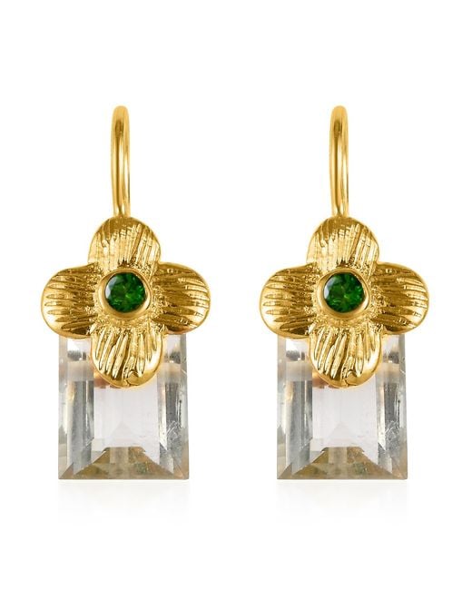 Emma Chapman Jewels Yellow Clara Amethyst Earrings