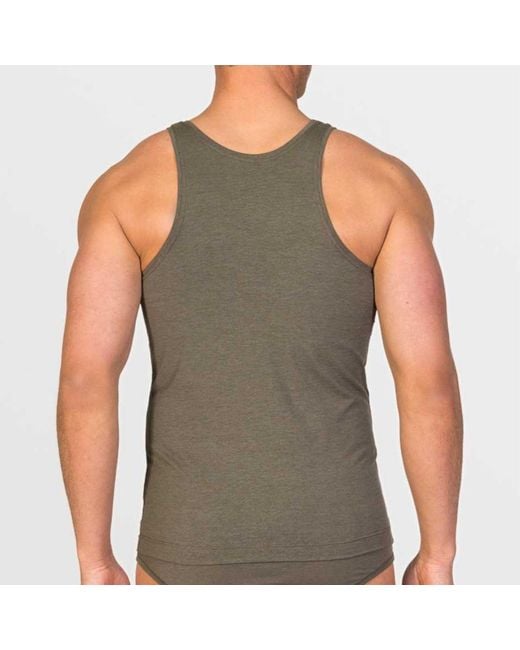 Zd - Zero Defects Gray Neptuno Tank Top Soy Fiber – Antibacterial & Lightweight Fit for men
