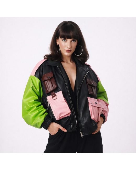 Zasta Studio Green The Wizard Bomber Jacket For