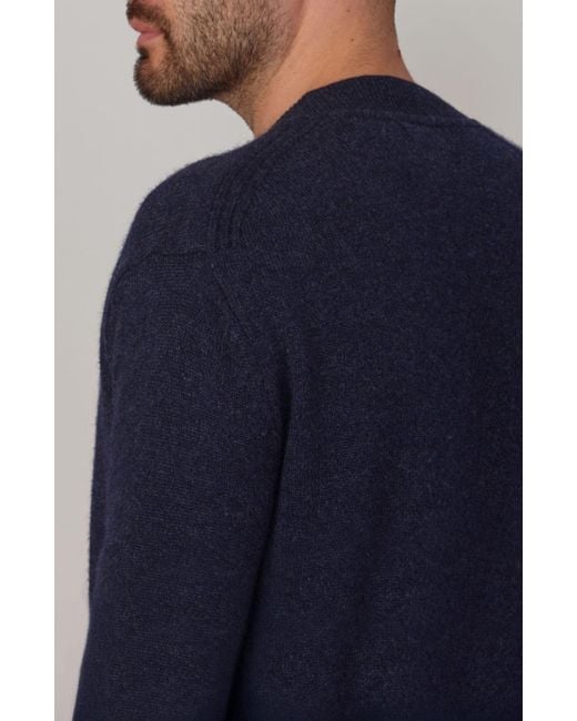 Paul James Knitwear Blue Lambswool Alfie Cardigan for men