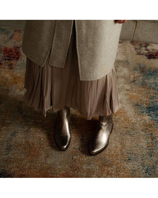 Mafalda Metallic Cordelia Ankle Boots
