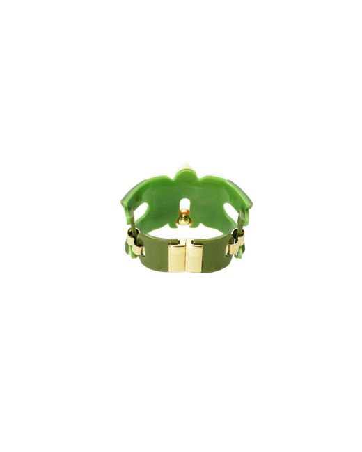 Gissa Bicalho Yellow Acrylic Handmade Bracelet Lilium