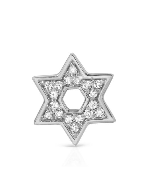 Maya Brenner Metallic Pavé Charm Stud
