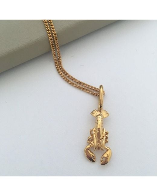 Katie Mullally Metallic Lobster Plated Necklace
