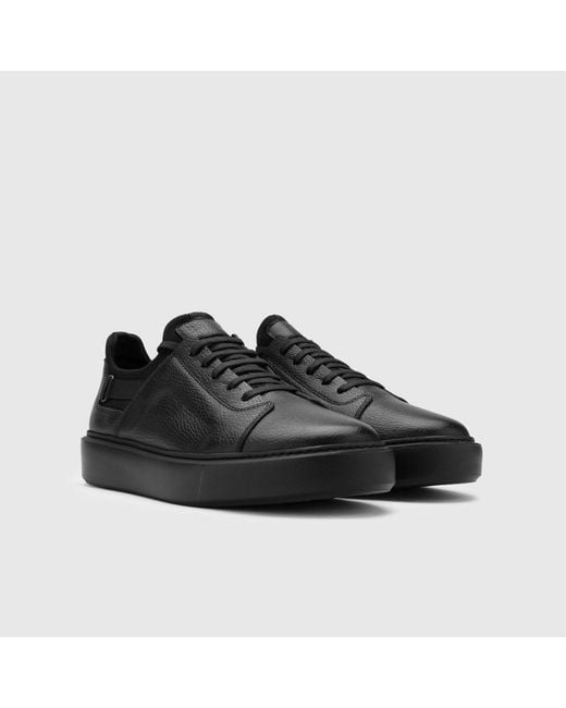 Ilvi Black Nigora Floater Leather Sneaker for men