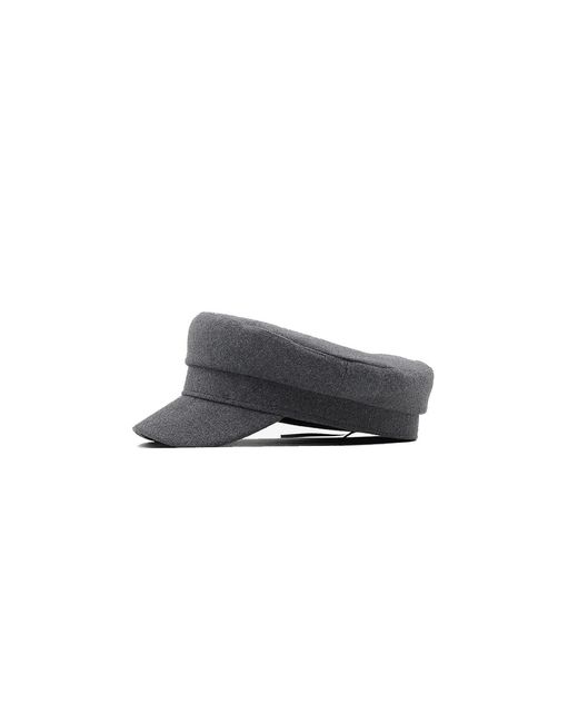 Chanel Joan Elkayam Gray Wool Baker Boy Hat
