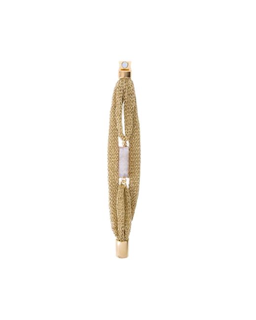 Saachi Metallic Multi Chain Stone Bracelet