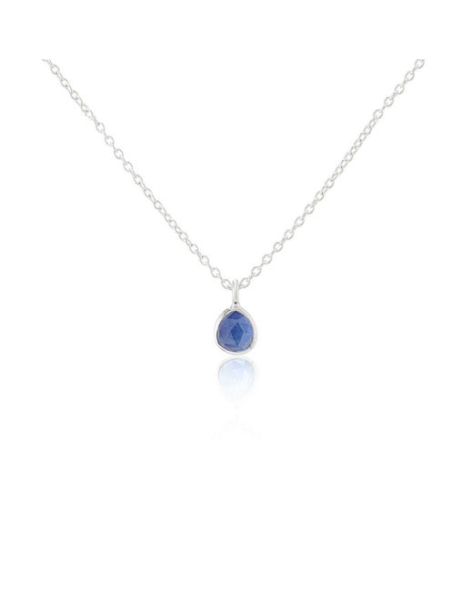 Auree Jewellery Metallic Hampton Sapphire & Vermeil Necklace