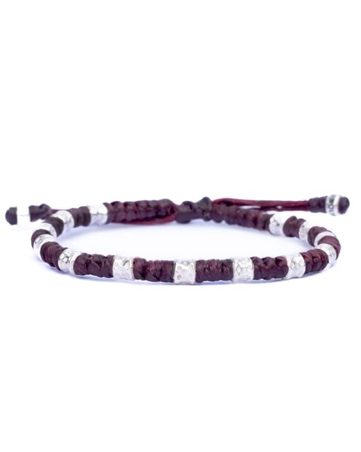 Harbour Uk Purple Big Yule Chunky Rope Bracelet for men