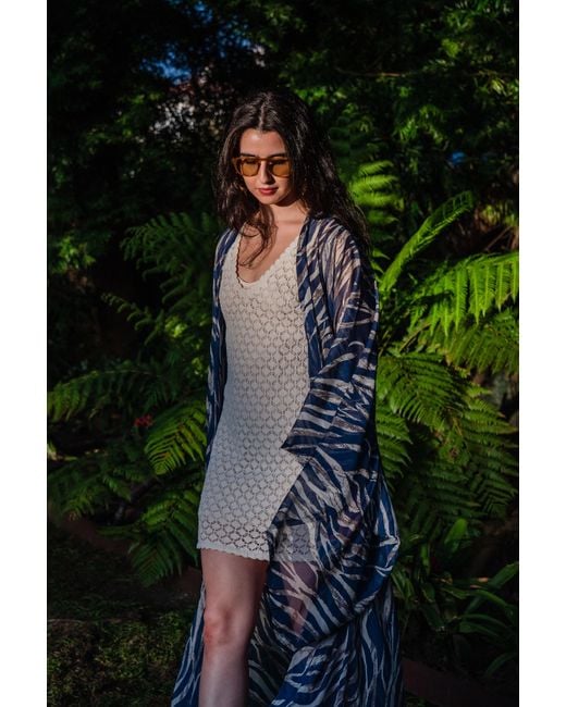 Jennafer Grace Blue Etosha Azul Kimono