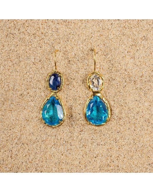 Ece London Blue The Drop Earrings