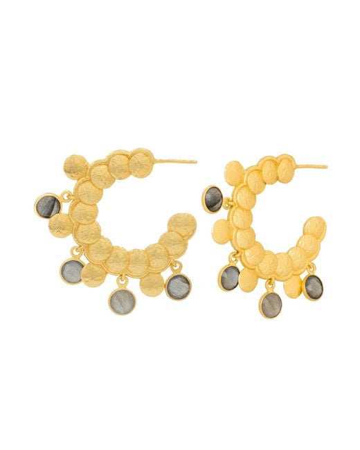 Lavani Jewels Metallic Ganimedes Hoop Earrings