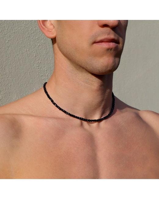 Mineralgems•Studio Metallic Tourmaline Necklace for men