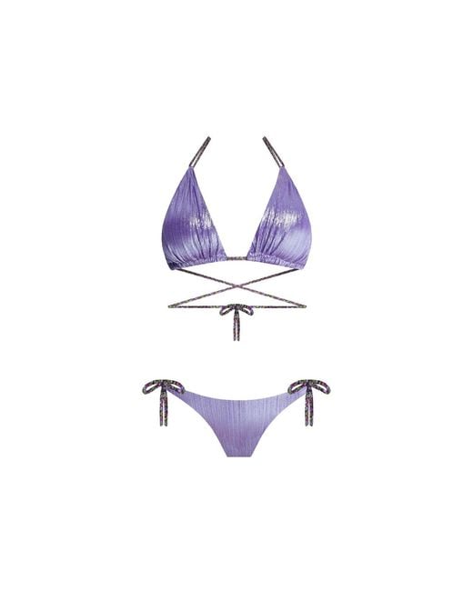 Nur Karaata Purple Nikki Bikini Set