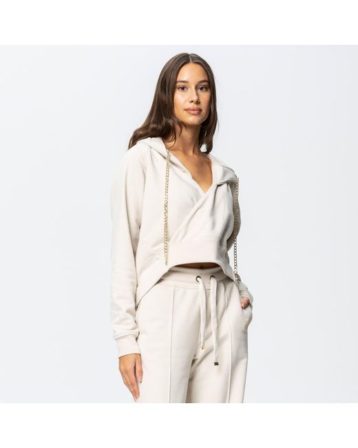 Otthie Natural Neutrals Wide-Leg Cosy Knitted Trousers