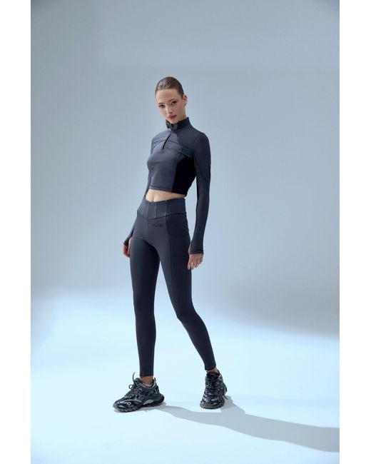 Pcfg Black Your Itch High Neck Active Top