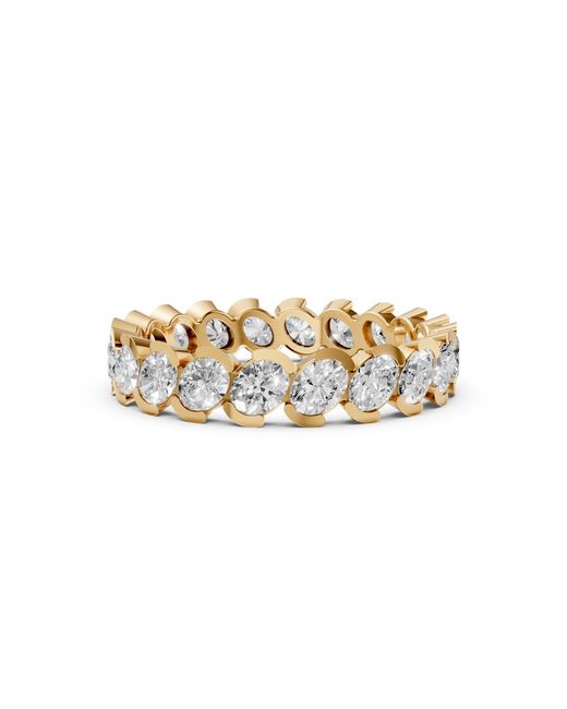 Aya Fine Jewelry Metallic Full Eternity Oval Lab Diamond Wedding Band