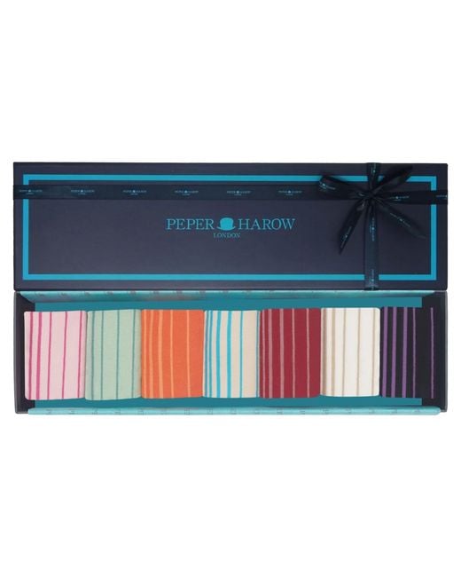 Peper Harow - Made in England Blue Retro Stripe Ladies Gift Box