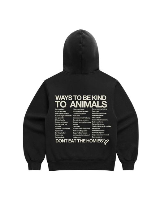 Dont Eat the Homies Blue Ways To Be Kind To Animals Hoodie