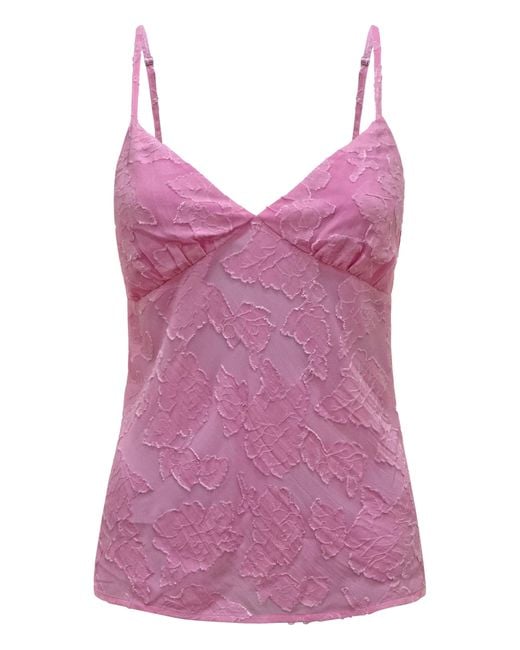 Why Mary Purple Cami Top With Straps