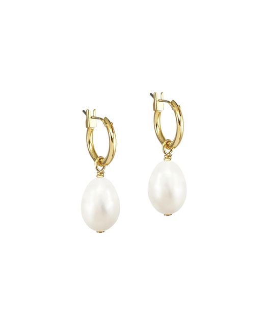 Biko Jewellery Metallic Freshwater 2-In-1 Hoops
