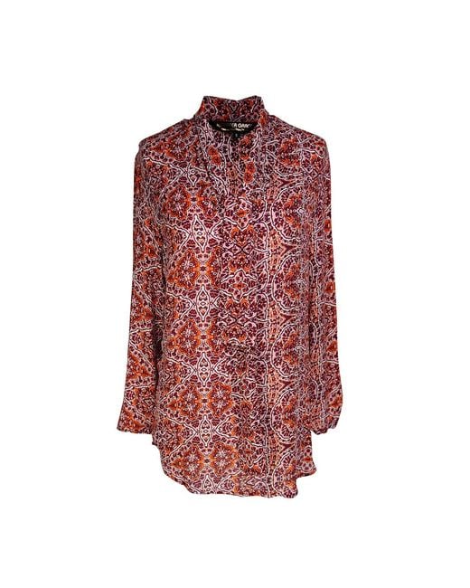 Jennafer Grace Red Willoughby Tie Front Blouse