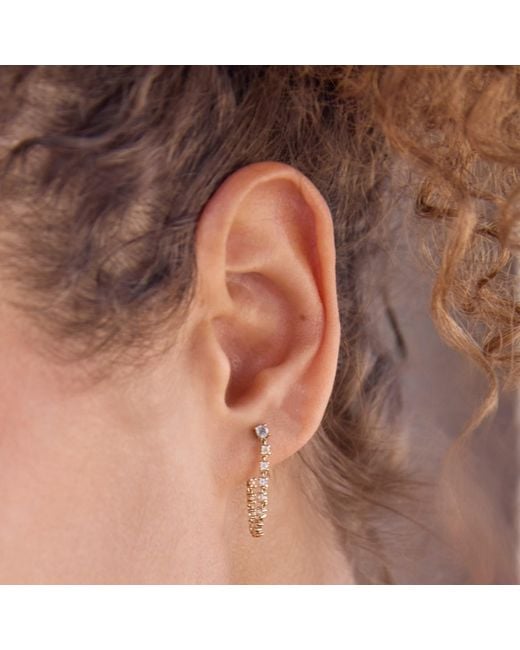 Maya Brenner Metallic Topaz Chain Earring