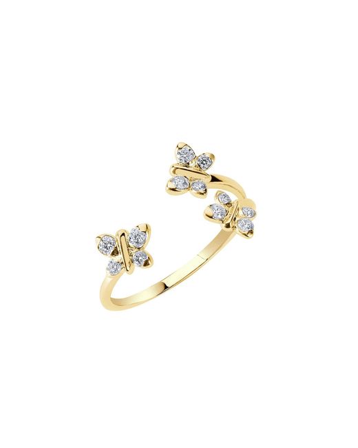 BLOOMTINE | Earth Angel HQ Metallic Enchanting Flutterfly Premium Vermeil Butterfly Ring