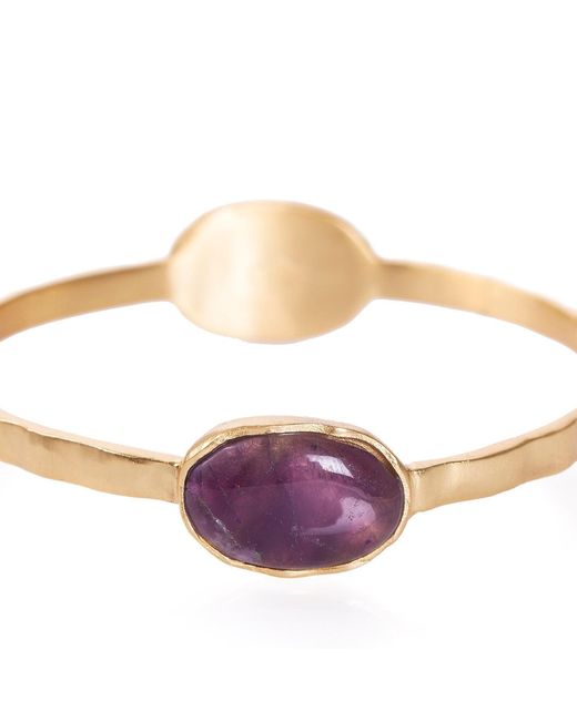 Christina Greene Metallic Deco Twin Stone Bangle