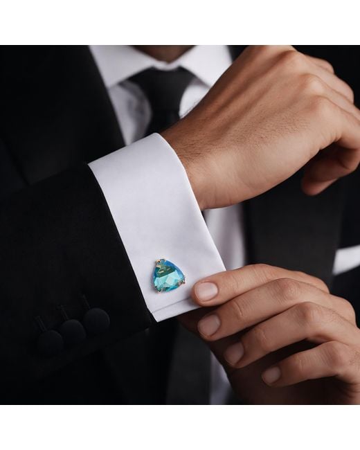 Bounkit Blue John Cufflinks for men