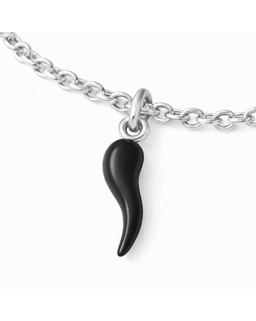 Unaloe Metallic Sterling Horn Charm Chain Bracelet For – Elegant Symbolic Jewelry