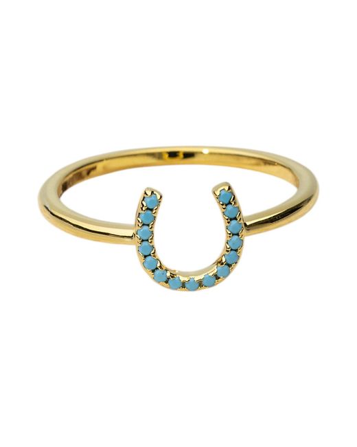 Native Gem Metallic Lucky Horseshoe Ring