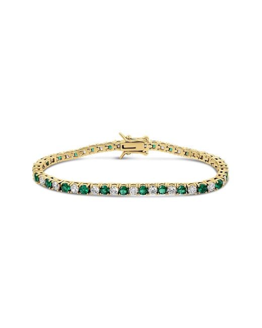 SHYMI Metallic Alternating Color Tennis Bracelet