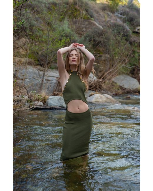 Catnip and Seaweed Green The Dryad Midi Dress