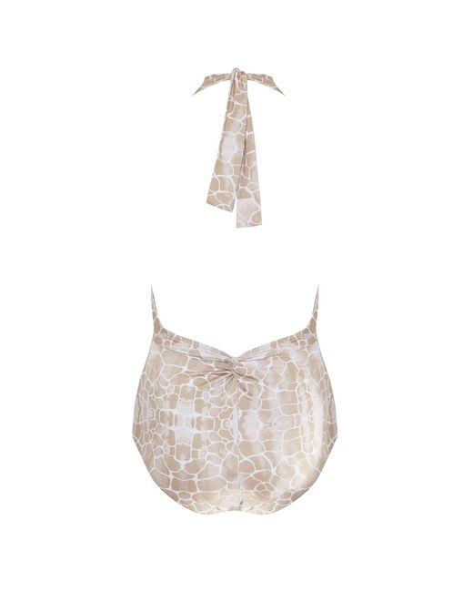 Sophia Alexia Yellow Neutrals Sand Pebbles Tahiti Twist Swimsuit