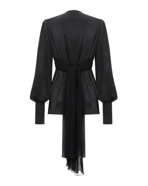 Cansu Xi Black Hera Blouse