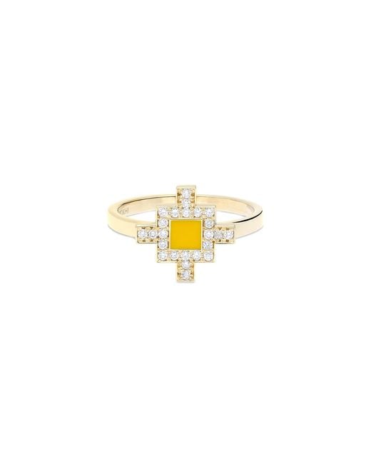 Sheida Farrokhi Metallic Minimal Flower Ring