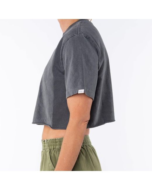 Ariko Gray Sea Beach Crop Tee