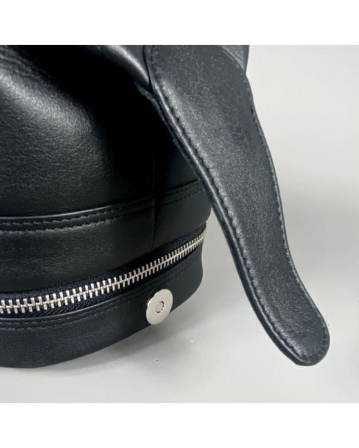LeatherCo. Black Leather Open Top Wash Bag for men