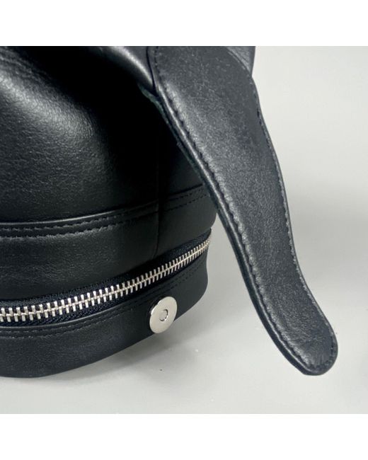 LeatherCo. Black Leather Open Top Wash Bag for men