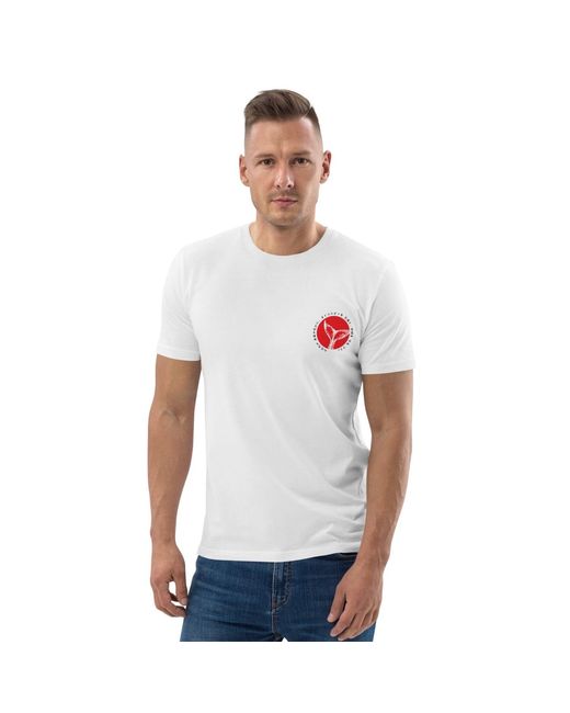 Anchor and Crew White Think Ocean Eight Japan Gurafiku Organic Cotton T-Shirt for men