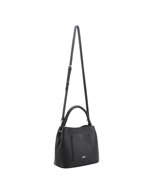 Paul Costelloe Black Rosa Leather Bag