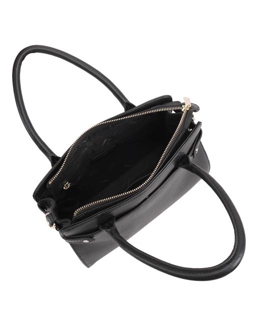 Paul Costelloe Black Trishuli Leather Satchel Bag