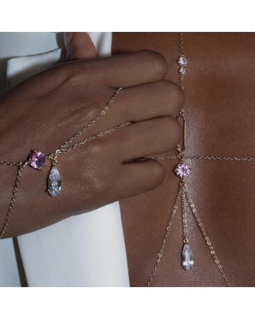 Studio Baloge Metallic Lumina Hand Chain