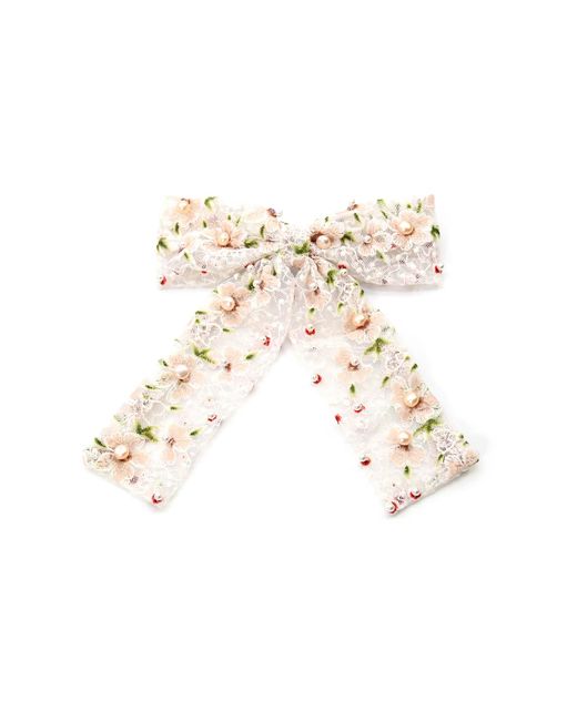 ADIBA White Garden Of Eden Hair Handmade Barrette