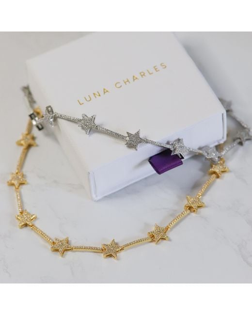 Luna Charles Metallic Margot Sparkling Star Choker