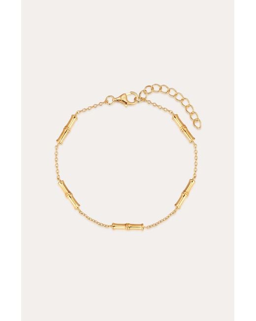 Vanhi Metallic Bamboo Chain Bracelet