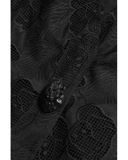 Nocturne Black Textured Tailored Vest